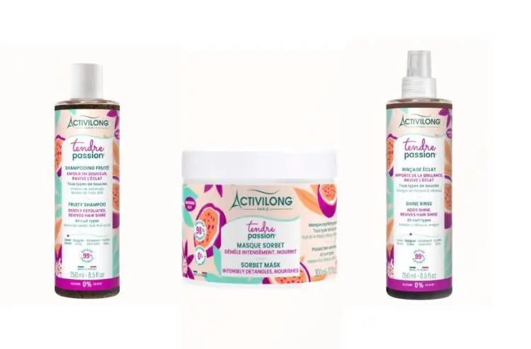 Pack Soin Tendre Passion – Shampooing Fruité Exfoliant, Masque Sorbet & Rinçage Éclat