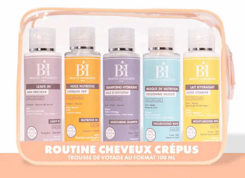 Beauté Insolente Trousse de voyage cheveux Crépus